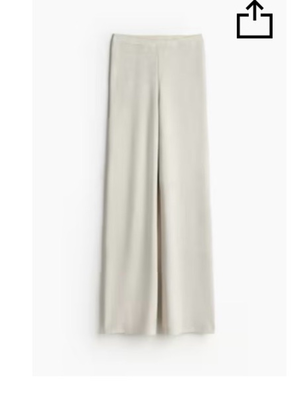 H&M Wide-Leg Soft Cream Palazzo Trousers